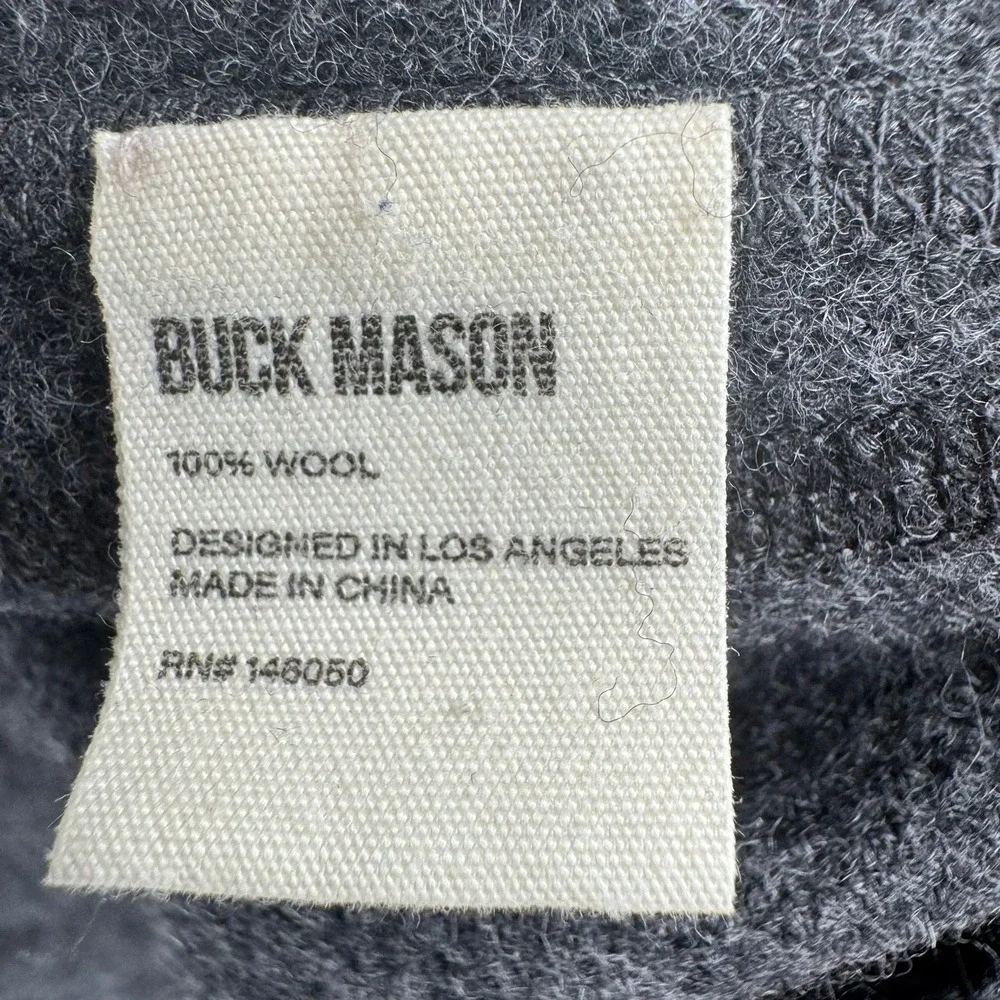 Buck Mason Wool Chore Coat Mens XXL Charcoal Grey 3-Button Blazer Jacket
